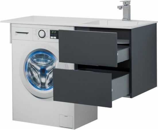 Тумба с раковиной Aquanet Алвита 120 R серый антрацит арт. 00243776_, изображение 11