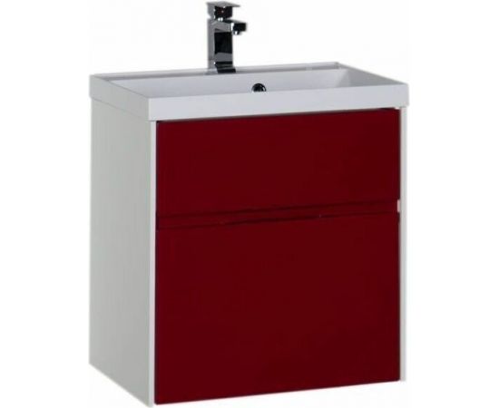 Тумба с раковиной Aquanet Латина 60 бордо (2 ящика) арт. 00212939_, изображение 2