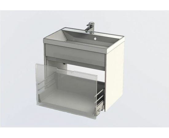 Тумба с раковиной Aquanet Латина 70 белый (1 ящик) арт. 00212834_, изображение 8