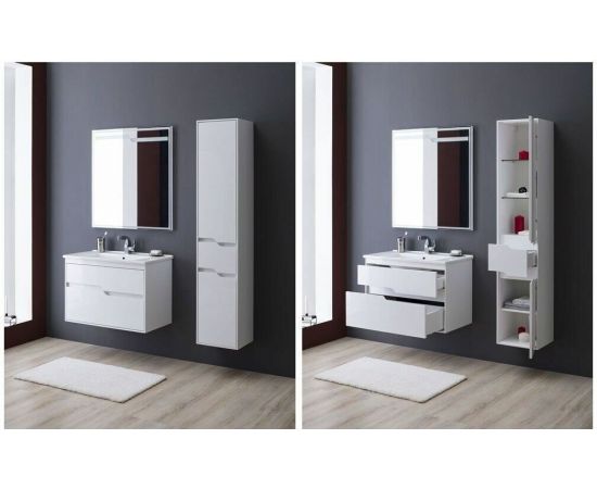 Тумба с раковиной Aquanet Модена 85 белый арт. 00212663_, изображение 14