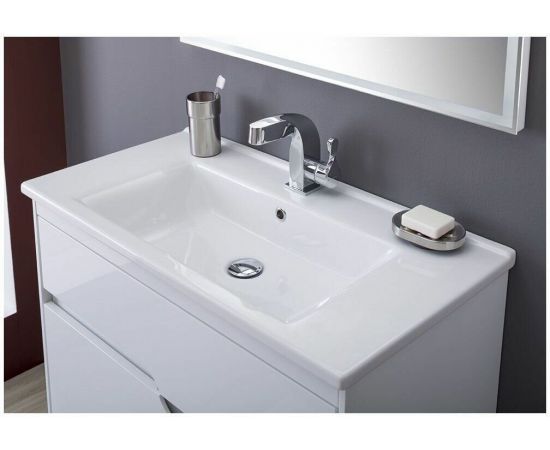 Тумба с раковиной Aquanet Модена 85 белый арт. 00212663_, изображение 9