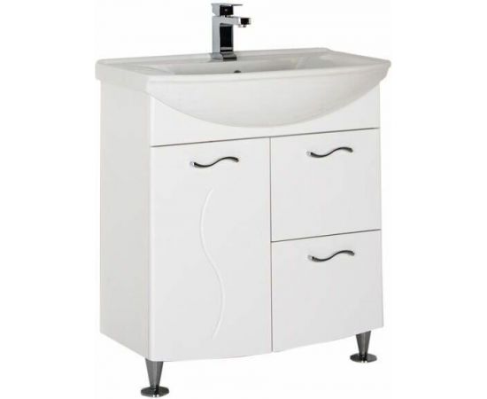 Тумба с раковиной Aquanet Моника 75 белый арт. 00212602_, изображение 2