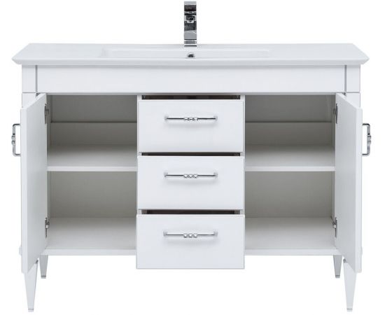 Тумба с раковиной Aquanet Селена 120 белый/серебро арт. 00233696_, изображение 7