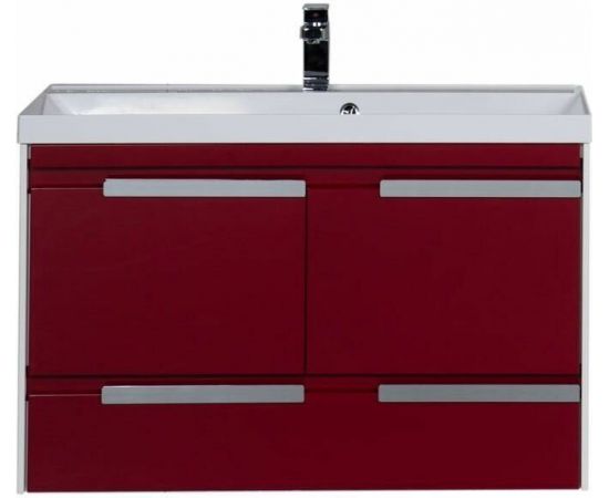Тумба с раковиной Aquanet Тиволи 100 бордо арт. 00213007_, изображение 6