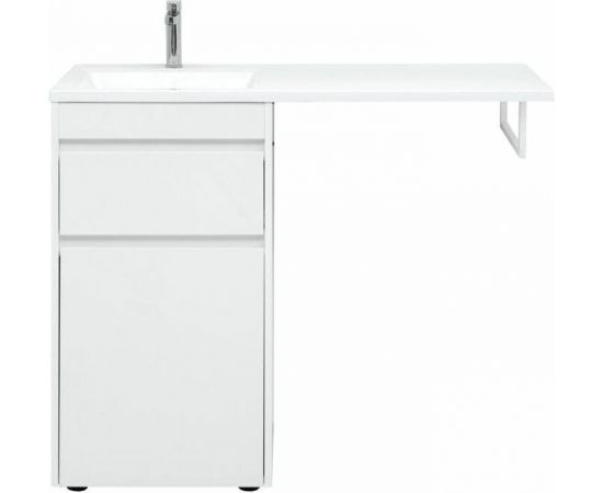 Тумба с раковиной Aquanet Токио 110 L белый (напольная, 1 ящик) арт. 00239298_, изображение 8
