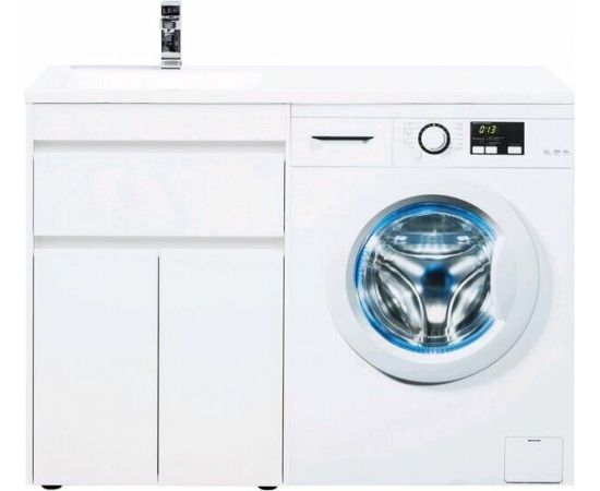 Тумба с раковиной Aquanet Токио 120 L белый (напольная, 1 ящик, 2 дверцы) арт. 00239211_, изображение 14