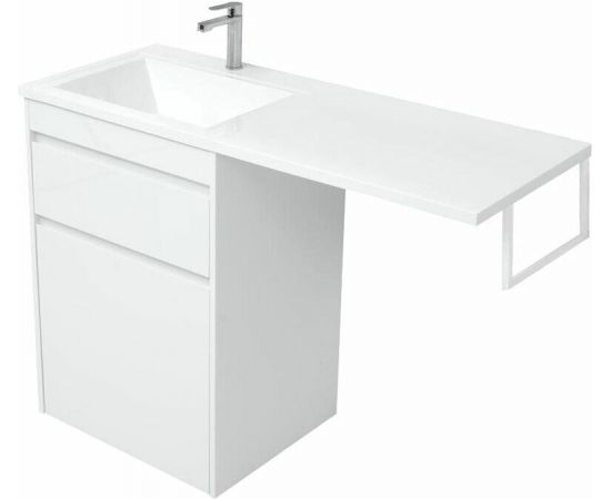 Тумба с раковиной Aquanet Токио 120 L белый (напольная, 1 ящик) арт. 00239300_, изображение 6