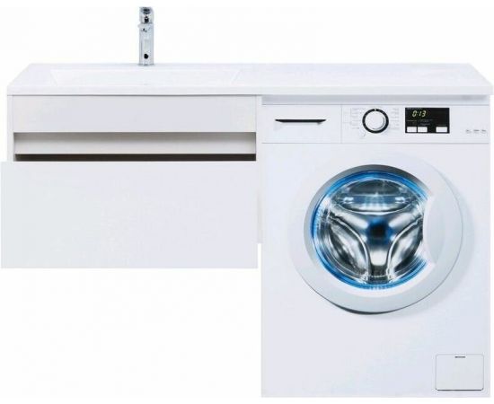 Тумба с раковиной Aquanet Токио 130 L белый (подвесная, 1 ящик) арт. 00239217_, изображение 11