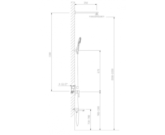 Душевой комплект Timo Selene SX-3069/00SM (1113) С ВНУТРЕННЕЙ ЧАСТЬЮ_, изображение 5