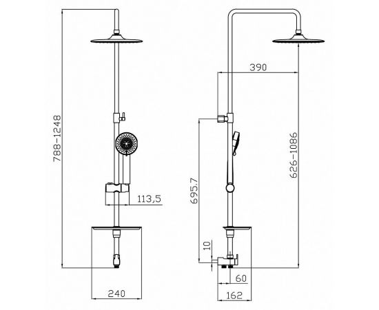 Душевая стойка Lemark LM8803C_, изображение 2