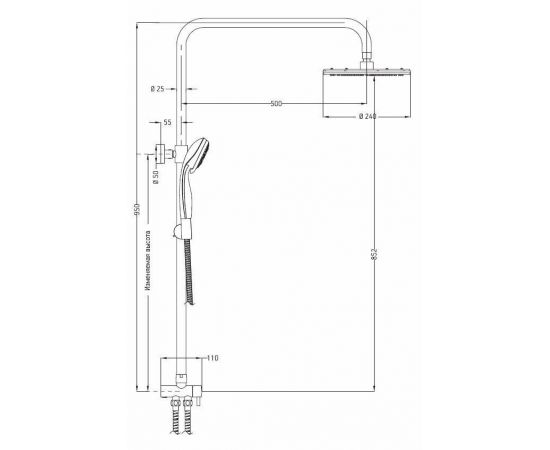 Душевая система ESKO ST950_, изображение 2