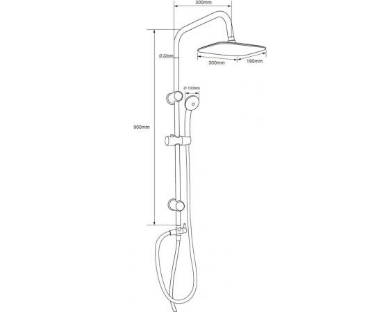 Душевая стойка Aquanet Passion RC AF300-70-RC-С_, изображение 5