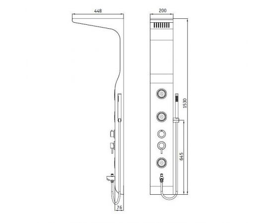 Душевая панель RGW SP-01W 21140101-03_, изображение 2