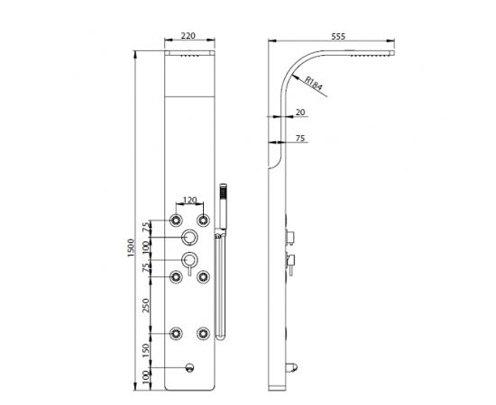 Душевая панель RGW SP-03 21140103-10_, изображение 2