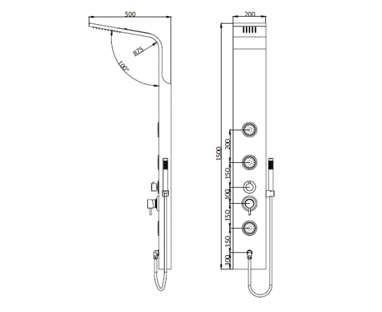 Душевая панель RGW SP-04 21140104-10_, изображение 2