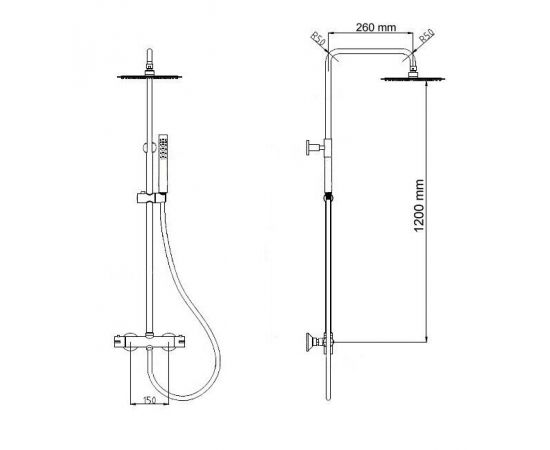 Душевая стойка RGW SP-21 21140121-01_, изображение 2