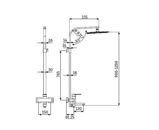 Душевая стойка RGW SP-30 30140130-01_, изображение 2