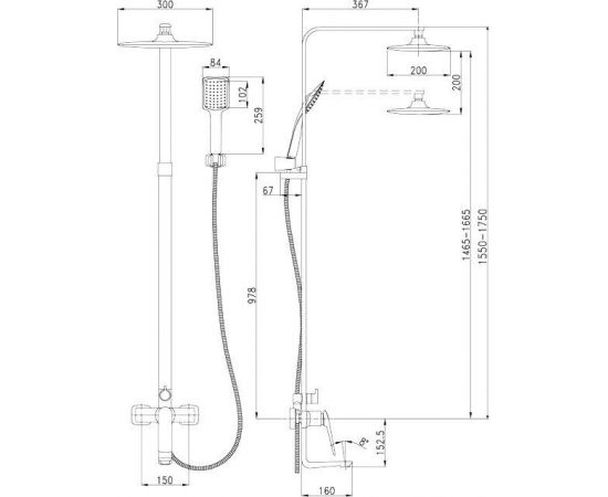 Душевая стойка Lemark Allegro LM5962CW_, изображение 2