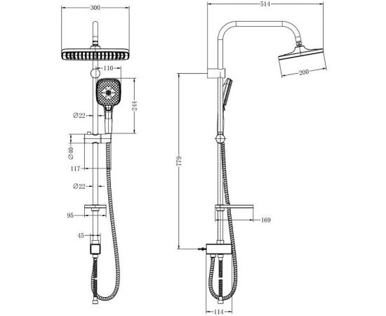 Душевая стойка Lemark LM8811C_, изображение 3