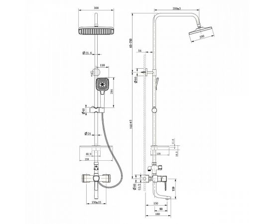 Душевая стойка Lemark Evitta LM0562C_, изображение 2