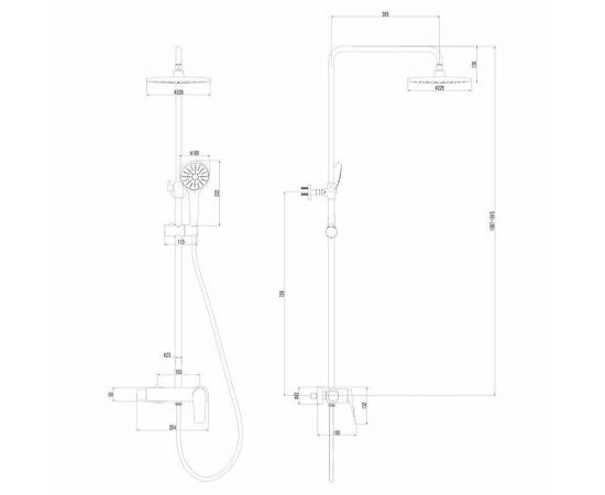 Душевая стойка Lemark Evitta LM0562C_, изображение 2