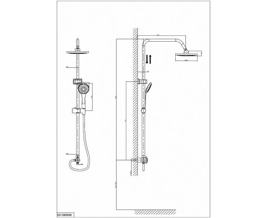 Душевая система D&K DC1005506 Хром_, изображение 2