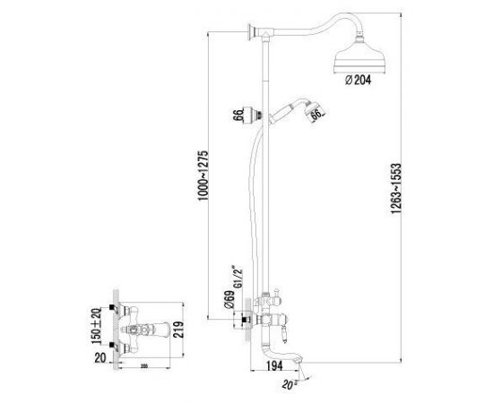 Душевая стойка Lemark Villa LM4862B_, изображение 3