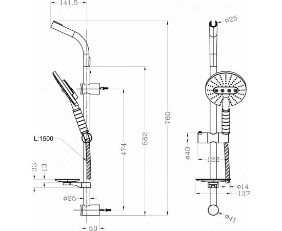 Душевой гарнитур Lemark LM8072C_, изображение 2