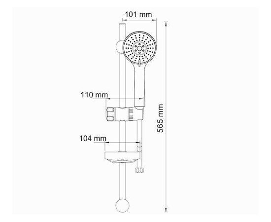 Душевой комплект WasserKRAFT A005_, изображение 3