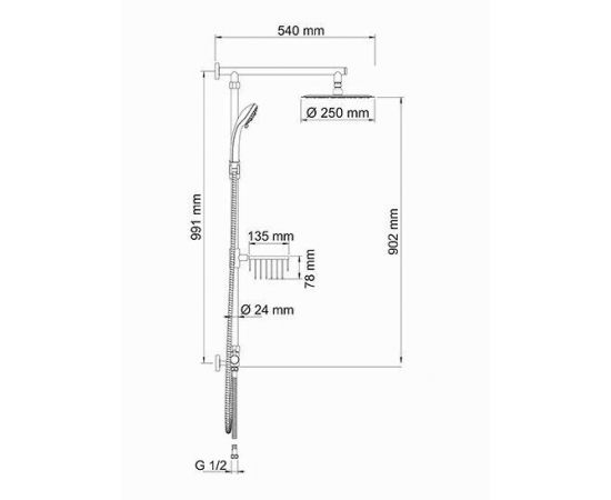 Душевой комплект WasserKRAFT A038_, изображение 3