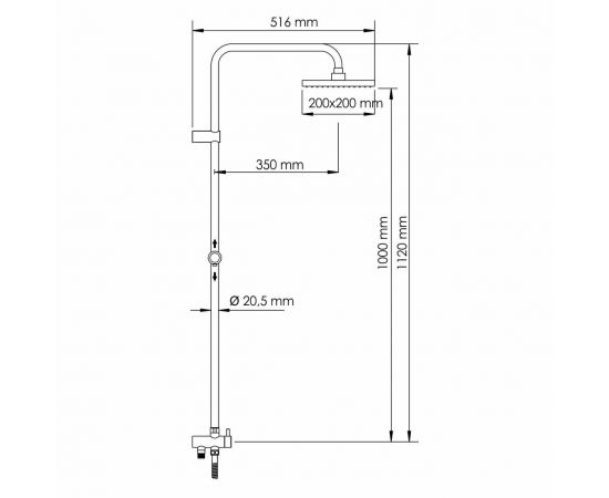 Душевой комплект WasserKRAFT А041_, изображение 3