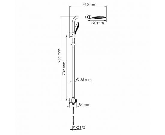 Душевой комплект WasserKRAFT A045_, изображение 3