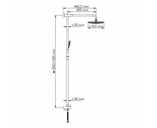 Душевой комплект WasserKRAFT A066_, изображение 3