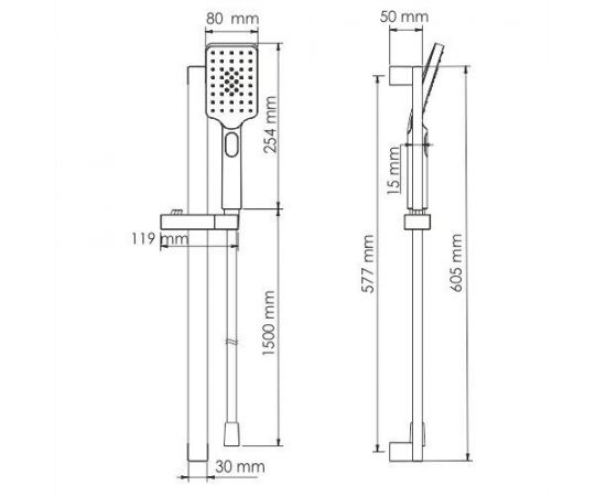 Душевой комплект WasserKRAFT A145_, изображение 3