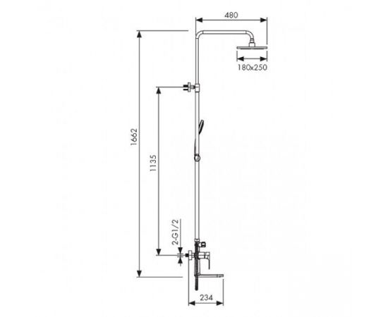 Душевая стойка Kaiser Linear 59182_, изображение 3