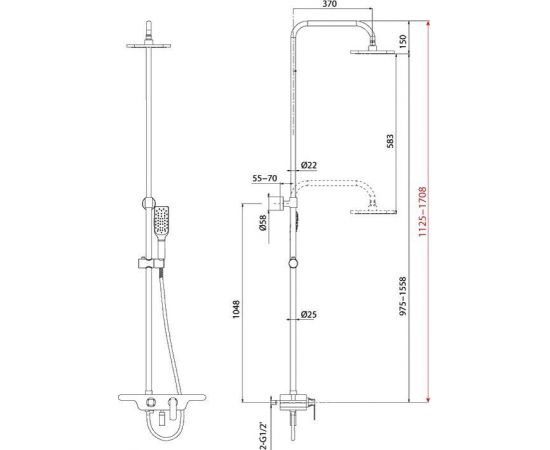 Душевая стойка Lemark Tropic LM7006C_, изображение 4