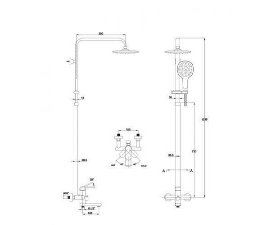 Душевая стойка Kaiser Arena 33182_, изображение 2