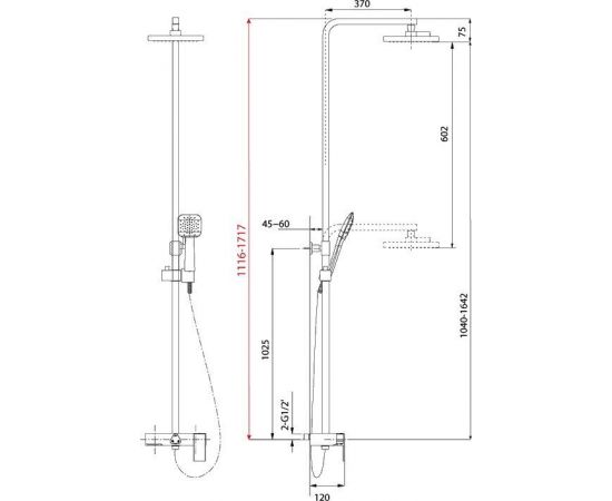 Душевая стойка Lemark Tropic LM7005C_, изображение 8