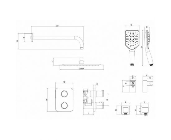 Душевой комплект Lemark Yeti LM7849C_, изображение 2