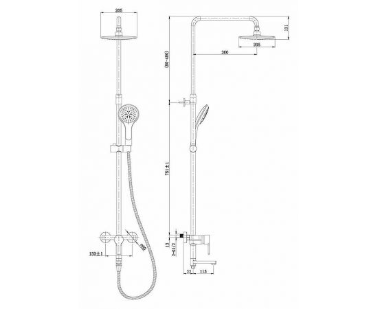 Душевой гарнитур Orans OLS-7535-W_, изображение 4