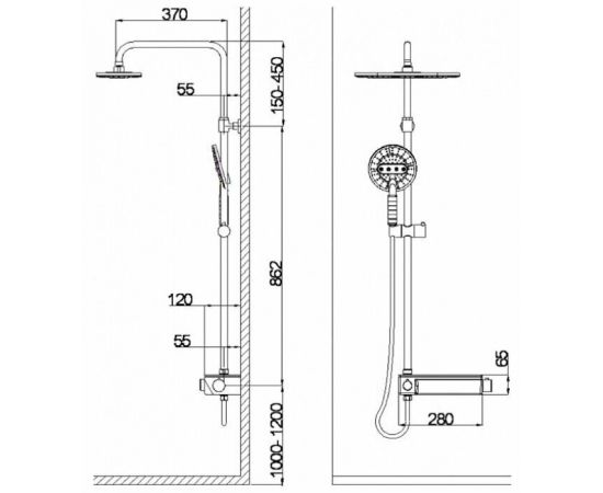 Душевая система WeltWasser WW DP 20251 WT_, изображение 5