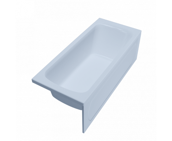 Акриловая ванна 1ACReal Gamma 150 прямоугольная с ножками и слив-переливом_, изображение 4