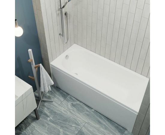 Акриловая ванна 1ACReal Дюна 170 с ножками и слив-переливом_, изображение 3