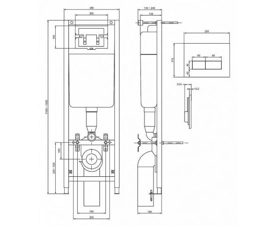 Система инсталляции для унитазов Ideal Standard W3710AA 4 в 1_, изображение 2