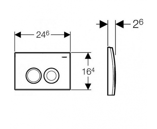 Кнопка смыва Geberit Delta 21 115.125.11.1 белая_, изображение 2
