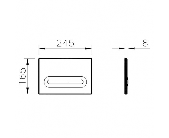 Кнопка смыва VitrA Loop 740-0780 хром_, изображение 2