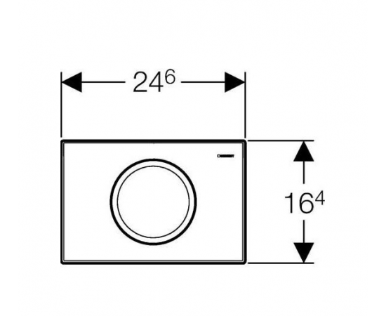 Кнопка смыва Geberit Delta 11 115.120.21.1 хром_, изображение 2
