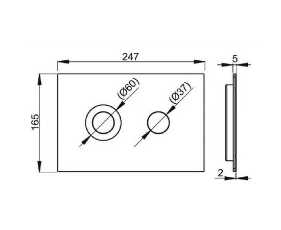 Кнопка смыва AlcaPlast Flat Turn_, изображение 2