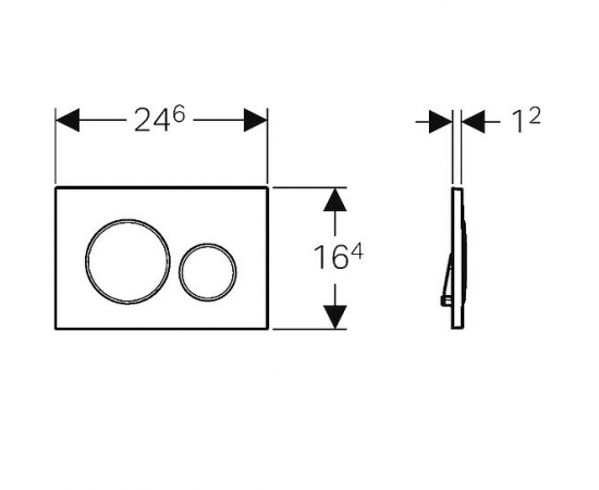 Кнопка смыва Geberit Sigma 20 115.882.SN.1 нержавеющая сталь_, изображение 2