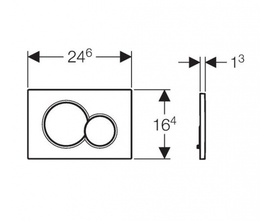 Кнопка смыва Geberit Sigma 01 115.770.11.5 белая_, изображение 3